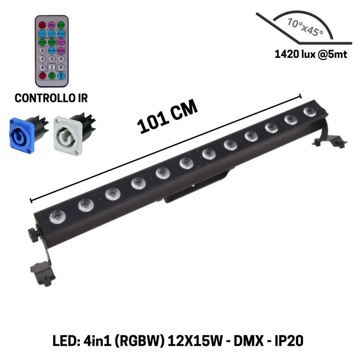 Sagitter SLIMBAR12P 12X15W RGBW main product photo
