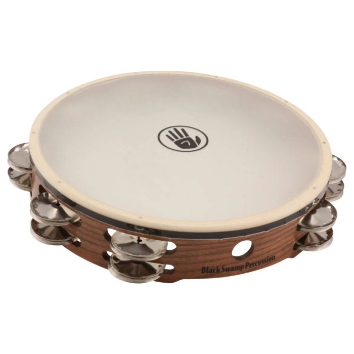 Black Swamp Sound Art TD3S Tamburello 10" piattini argentati pelle sintetica main product photo