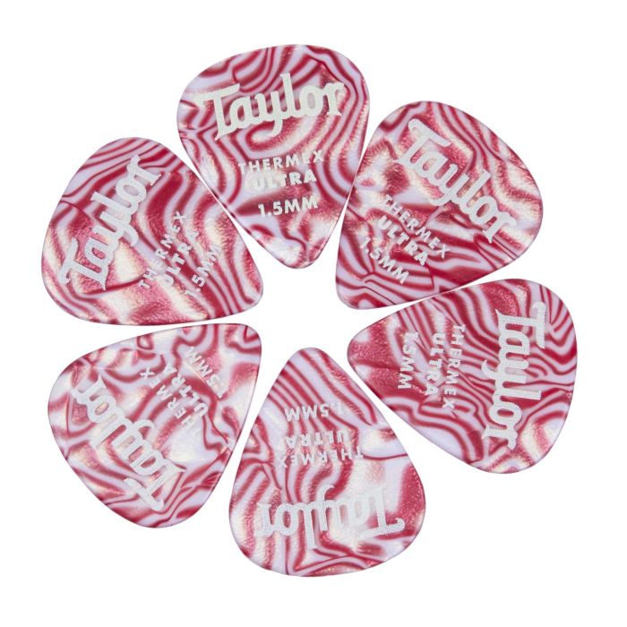plettri Taylor 1.5mm 70712 6pz ruby swirl main product photo
