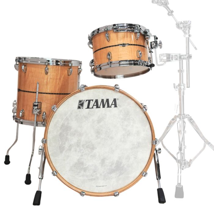 Tama Star Maple 20" 3pz B-STOCK Peter Erskine gloss natural curly maple main product photo