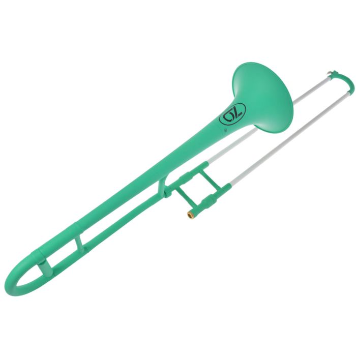 Trombone Tenore ZO con borsa e bocchino in plastica verde opaco main product photo