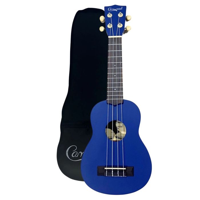 Ukulele soprano Camwood blu con borsa main product photo