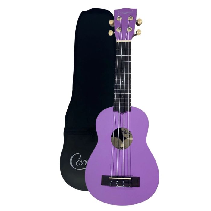Ukulele soprano Camwood purple con borsa main product photo