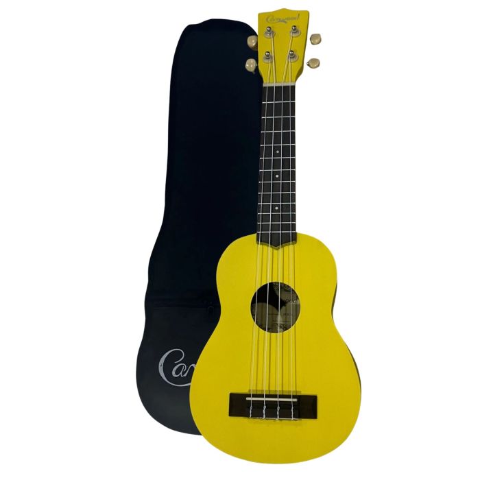Ukulele soprano Camwood yellow con borsa main product photo