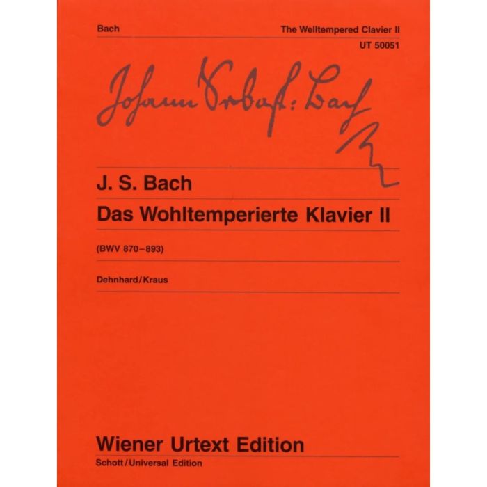 J.S. Bach Il Clavicembalo Ben Temperato Vol.2 ed. Wiener Urtext main product photo
