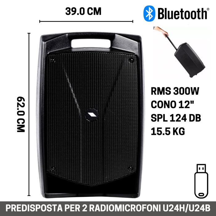 Proel V12WAVE Box amplificato bluetooth main product photo