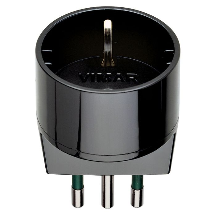 Adattatore Vimar S11+P30 black main product photo
