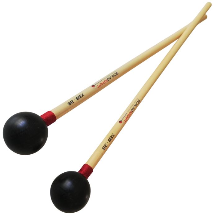 Mallets Xilofono Schlagkraft XEB-28 manico in rattan testa in Ebano main product photo