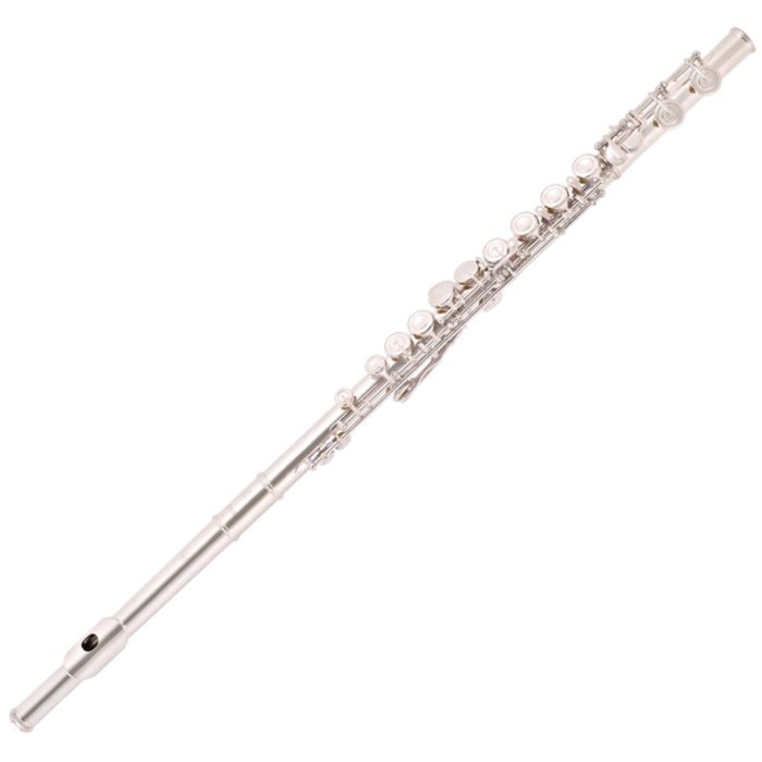 Flauto Yamaha YFL212 fori chiusi non in linea, Mi snodato, alpaca argentato main product photo