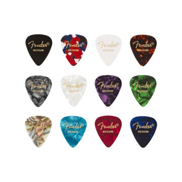 Blister plettri Fender 351 shape medley medium 12pz Blister plettri Fender 351 shape medley medium 12pz