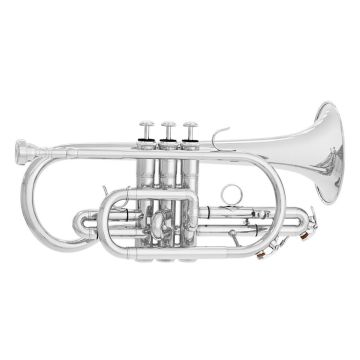 Elkhart 100CRS Cornetta argentata con bocchino e custodia