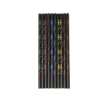 Matita Musik-Boutique nera e note colorate
