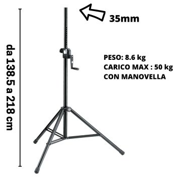Supporto Casse K&M 21300 con manovella Supporto Casse K&M 21300 con manovella