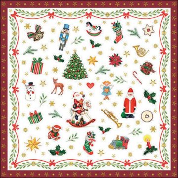 Tovaglioli Natale Musikboutique 33cm