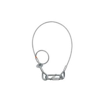 Cavo in acciaio con moschettone Showtech 60 cm carico max 40 kg