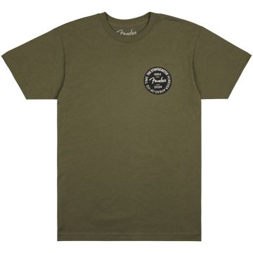 Fender Stratocaster 70th Anniversary Badge tee olive XL T-Shirt 