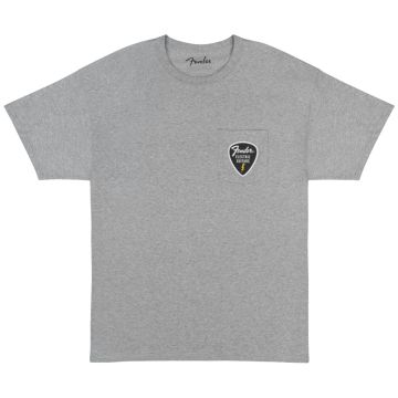 T-Shirt Fender Pick Patch Pocket Tee athletic gray XXL