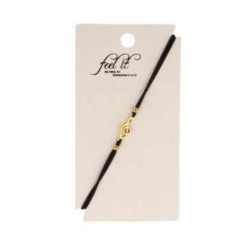 Bracciale Musikboutique con chiave di violino in acciaio inossidabile - colore: oro Bracciale Musikboutique con chiave di violino in acciaio inossidabile - colore: oro