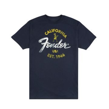 T-Shirt Fender Baja Blue S