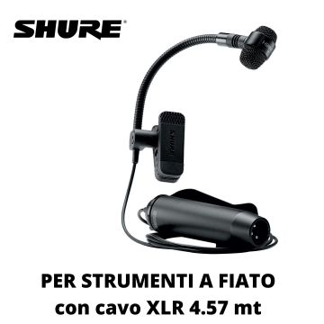Microfono a clip Shure PGA98HXLR ipercardioide Microfono a clip Shure PGA98HXLR ipercardioide