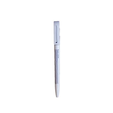 Penna a sfera Music-Gift white con nota da un quarto