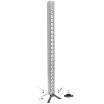 Boomtone DJ Bar Stand Supporto barre led