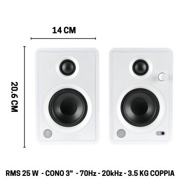 Coppia Monitor Mackie CR3-X - 3" 50w white Coppia Monitor Mackie CR3-X - 3" 50w white