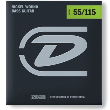 Corde Basso Elettrico Dunlop DBN55115 Nickel Wound 55-115