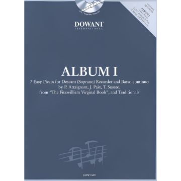 Attaingnant Susato Album I 7 pezzi per flauto soprano con CD