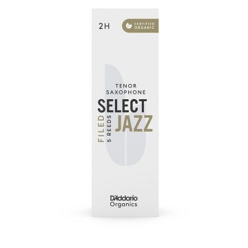 D'Addario Organics Select Jazz Filed Tenor Sax n.2H (5-Pack)