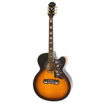 Chitarra Acustica Elettrificata Epiphone J-200 EC Super Jumbo vintage sunburst Chitarra Acustica Elettrificata Epiphone J-200 EC Super Jumbo vintage sunburst