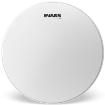 "vans G1 pelle tom batteria acustica sabbiata bianca 10"""