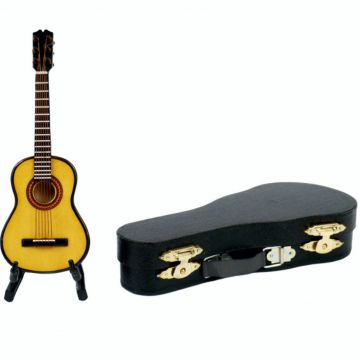 Miniatura Chitarra classica 13cm con custodia Agifty