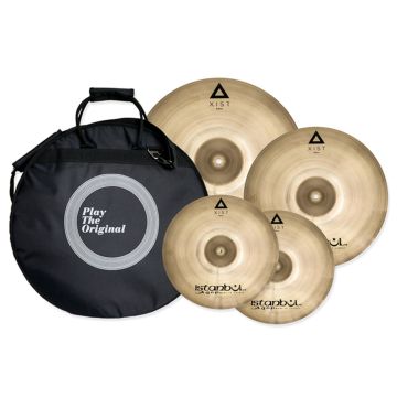 Istanbul Agop 3 Xist Brilliant Set Piatti con borsa Istanbul Agop 3 Xist Brilliant Set Piatti con borsa