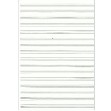 Fogli pentagrammati 16 righi 5 pagine
