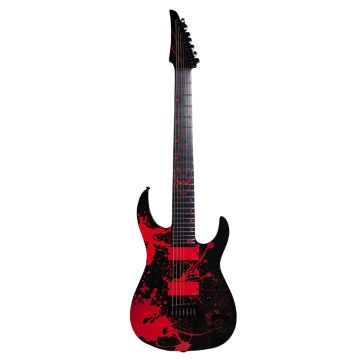 Legator Chitarra Elettrica 7 corde Ninja Custom slaughter black con borsa