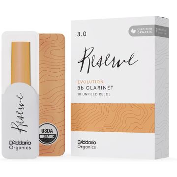 Ance Clarinetto Sib D'Addario Organic Reserve Evolution Unfiled n.3 10pz 