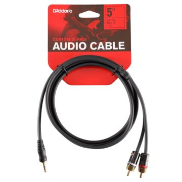 D'Addario PW-MP-05 Cavo 2 rca / Jack mini stereo 1,5 mt 
