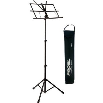 Leggio Pieghevole Proel RSM600 nero con borsa