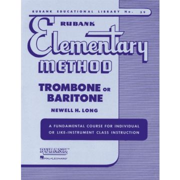 Long Rubank Elementary method per trombone