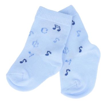Calze Musik-Botique Azzurro fantasia note bambino/a n.16-17 