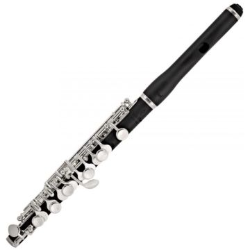 Ottavino Pearl Flutes 105E in grenaditte chiavi argentate Con custodia e copricustodia 