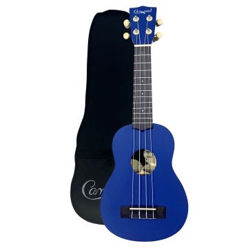 Ukulele soprano Camwood blu con borsa