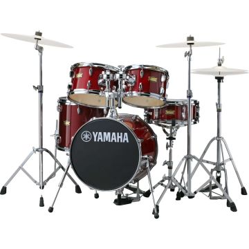 Batteria Yamaha Junior Manu Katché 16" 5pz+Hardware cranberry red