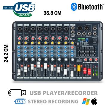 Soundsation YOUMIX 810 PRO Mixer Con Effetti