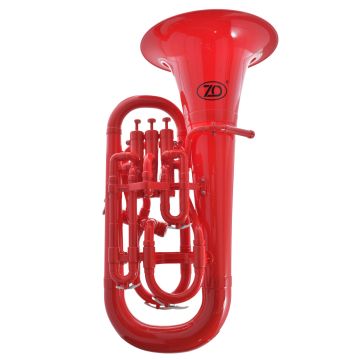 Eufonio plastica ZO con bocchino e custodia ROSSO