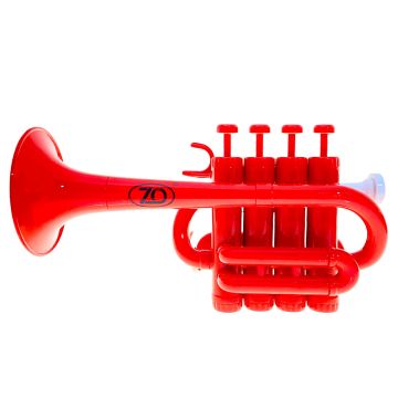 Trombino plastica ZO con bocchino e borsa ROSSO